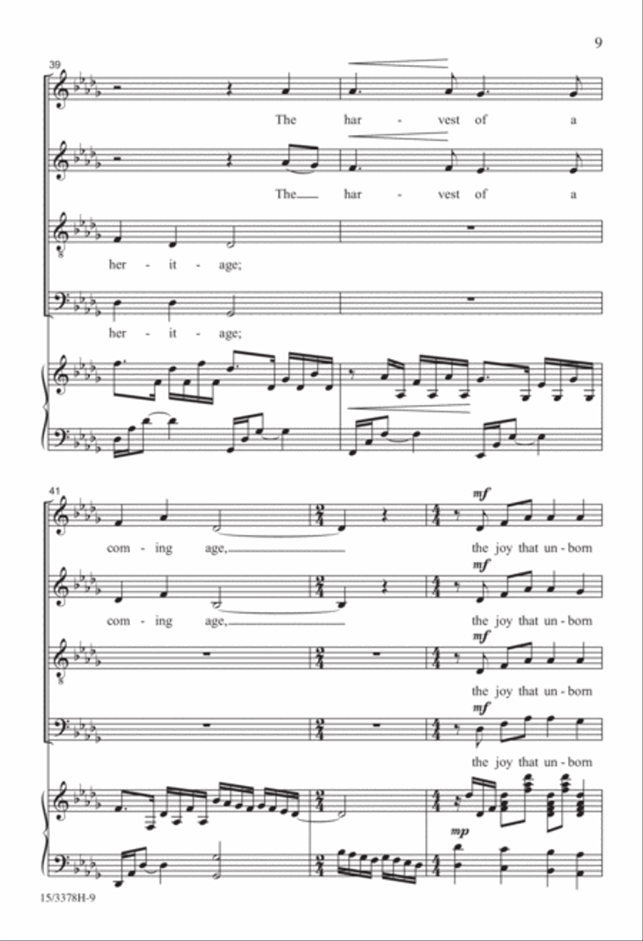 The Heart of the Tree The Heart of the Tree 4-Part scores gallery preview page 9