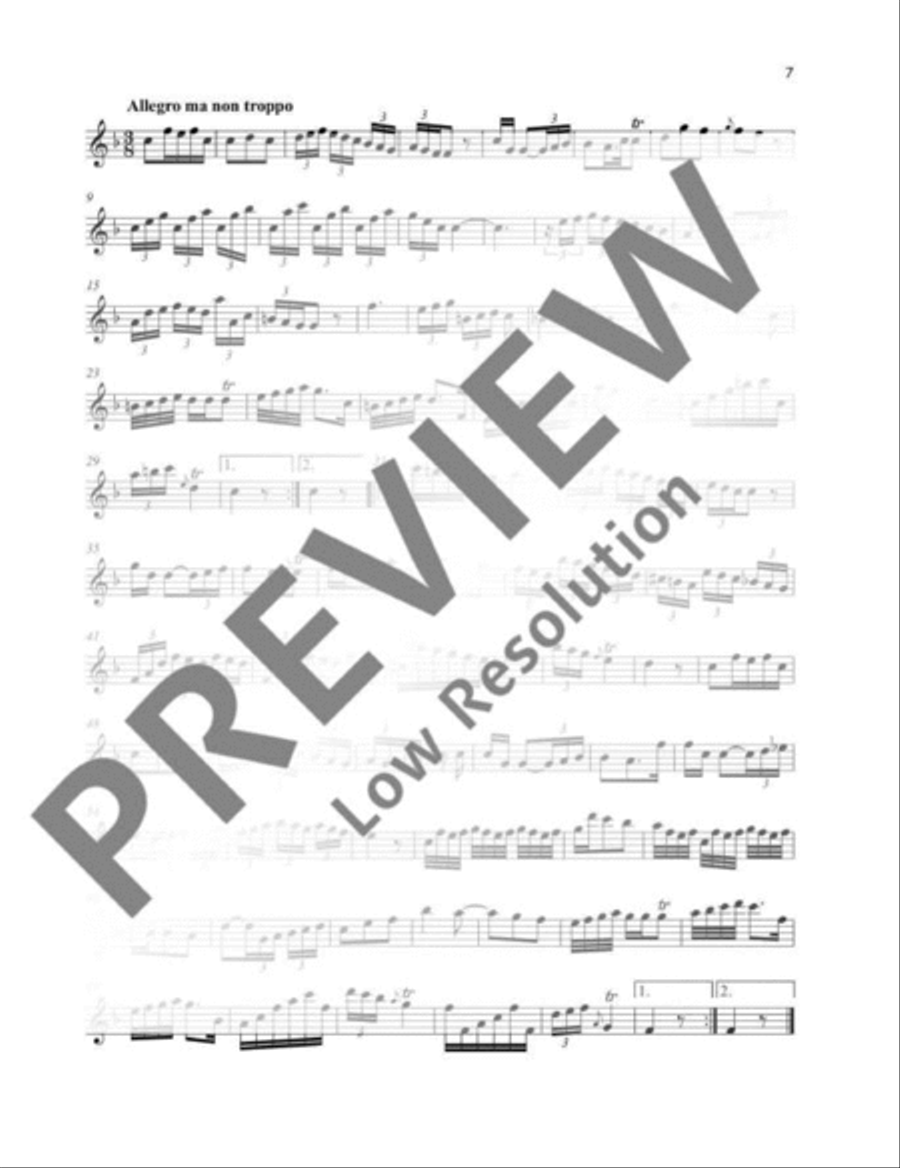 Sonata Flute scores gallery preview page 18