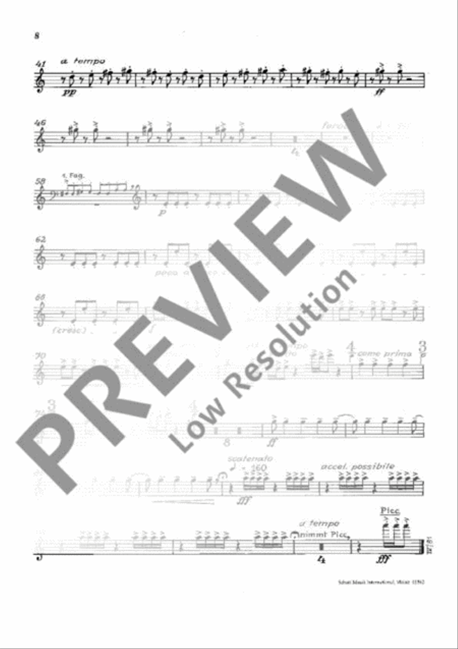 Carmina Burana English Horn scores gallery preview page 18
