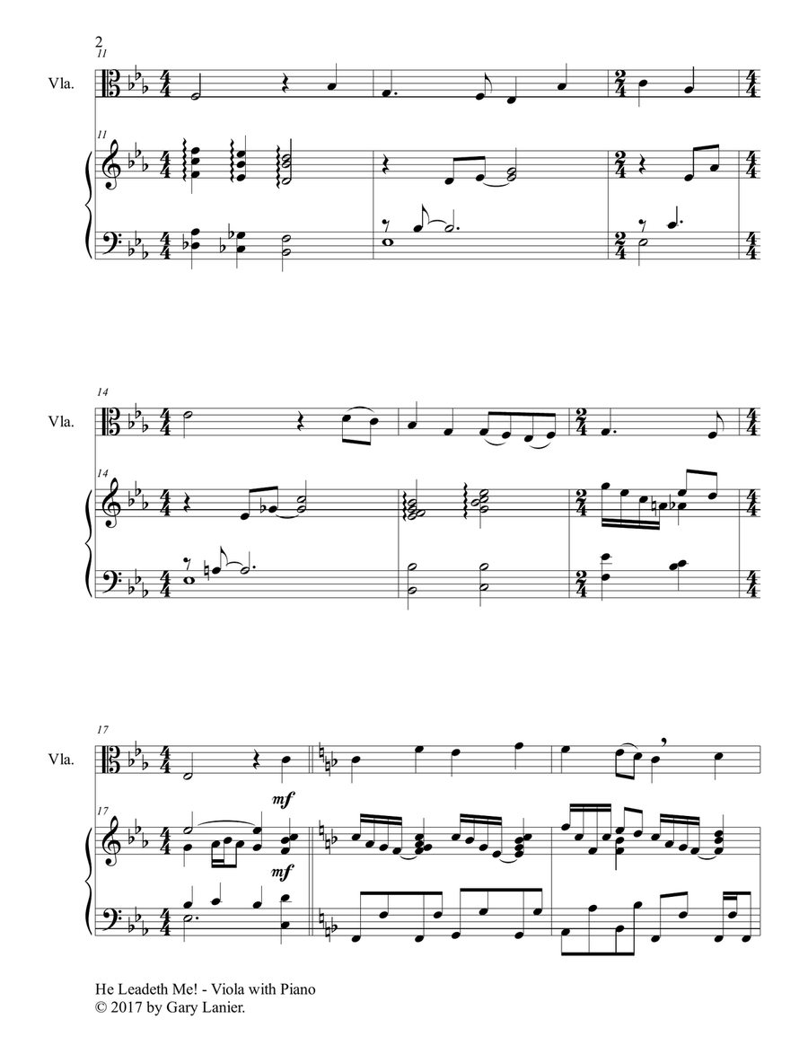 Gospel Hymns for Viola (Viola with Piano Accompaniment) Gospel Hymns for Viola (Viola with Piano Accompaniment) Viola scores gallery preview page 3