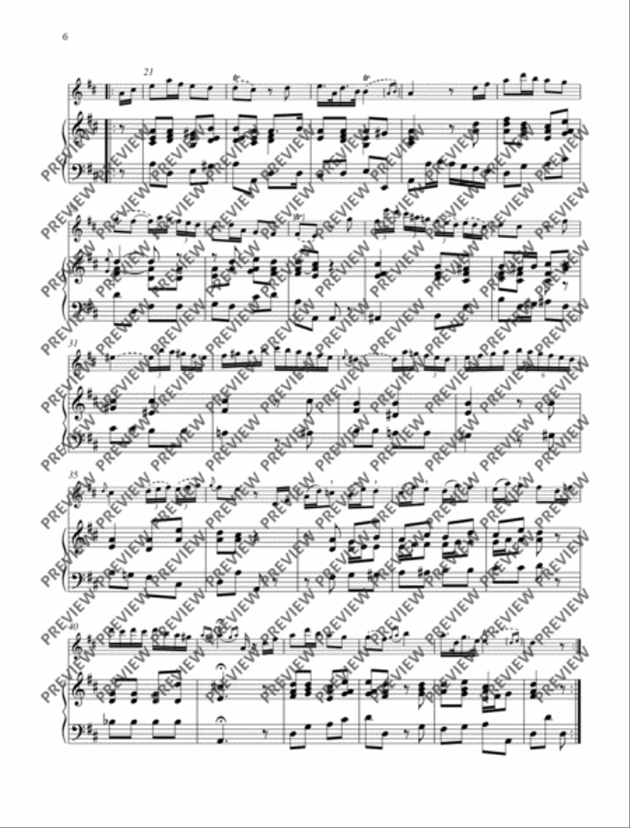 Sonata D major Sonata D major Flute scores gallery preview page 7