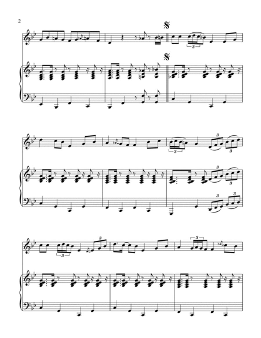 Lambada Clarinet Solo scores gallery preview page 3
