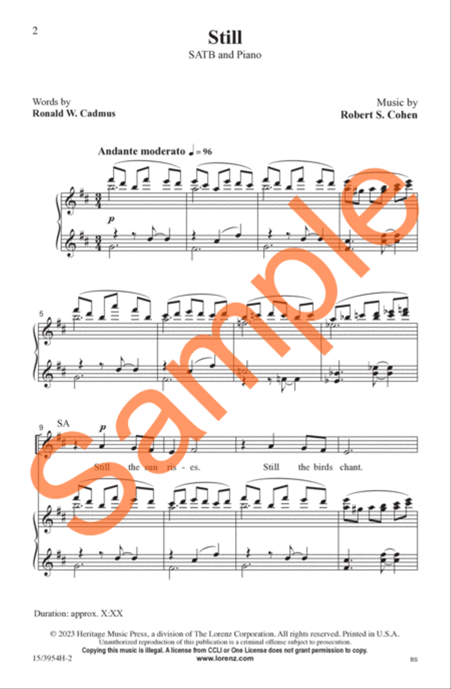 Still Still 4-Part scores gallery preview page 3