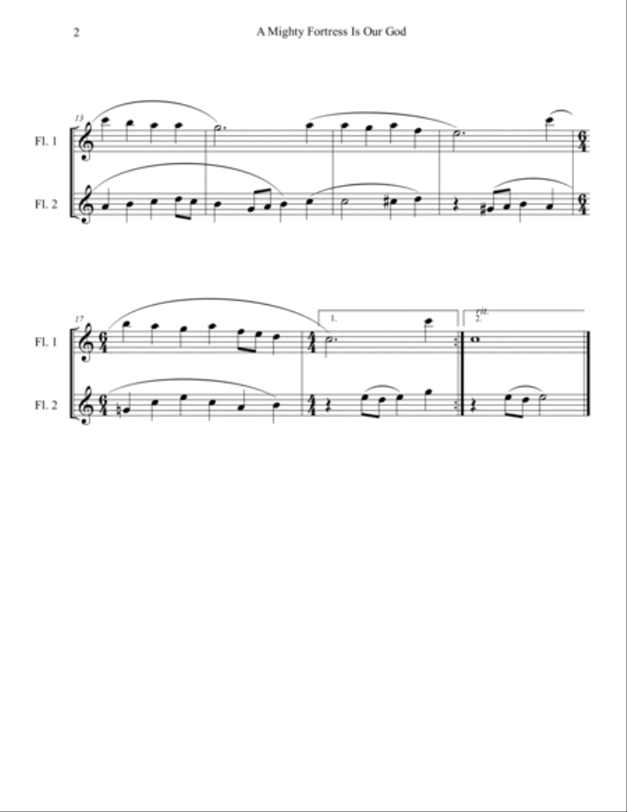 20 Greatest Hymns for Flute Duet Flute Duet scores gallery preview page 4