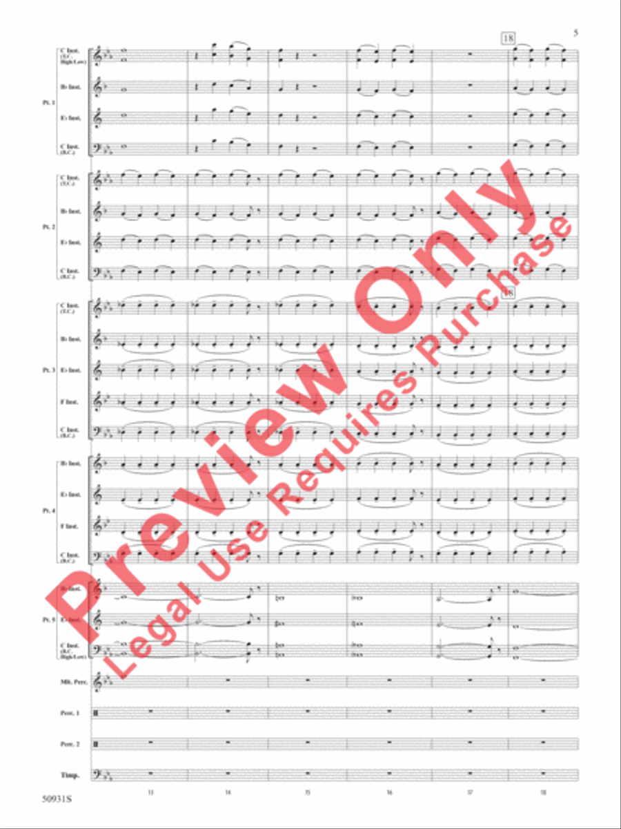 The Planets The Planets Concert Band scores gallery preview page 6