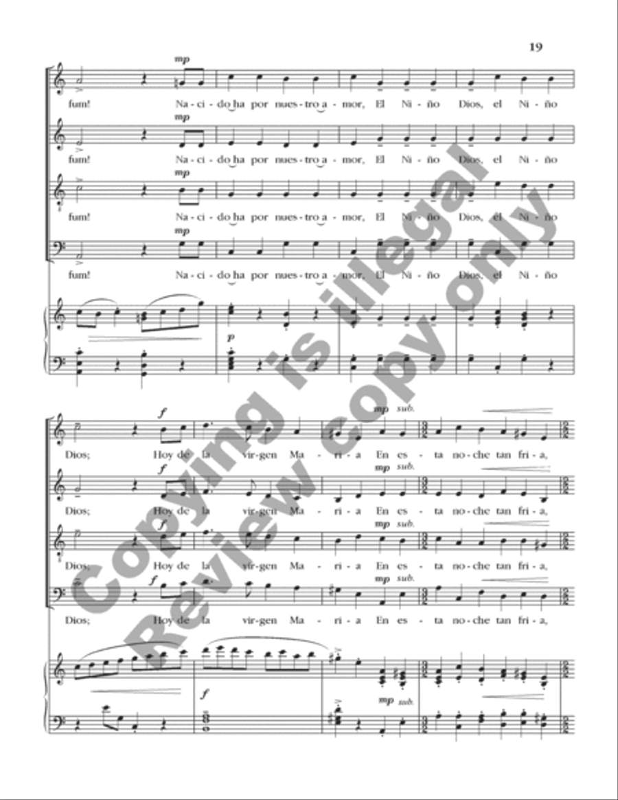 A Symphony of Carols (Choral Score) A Symphony of Carols (Choral Score) 4-Part scores gallery preview page 9