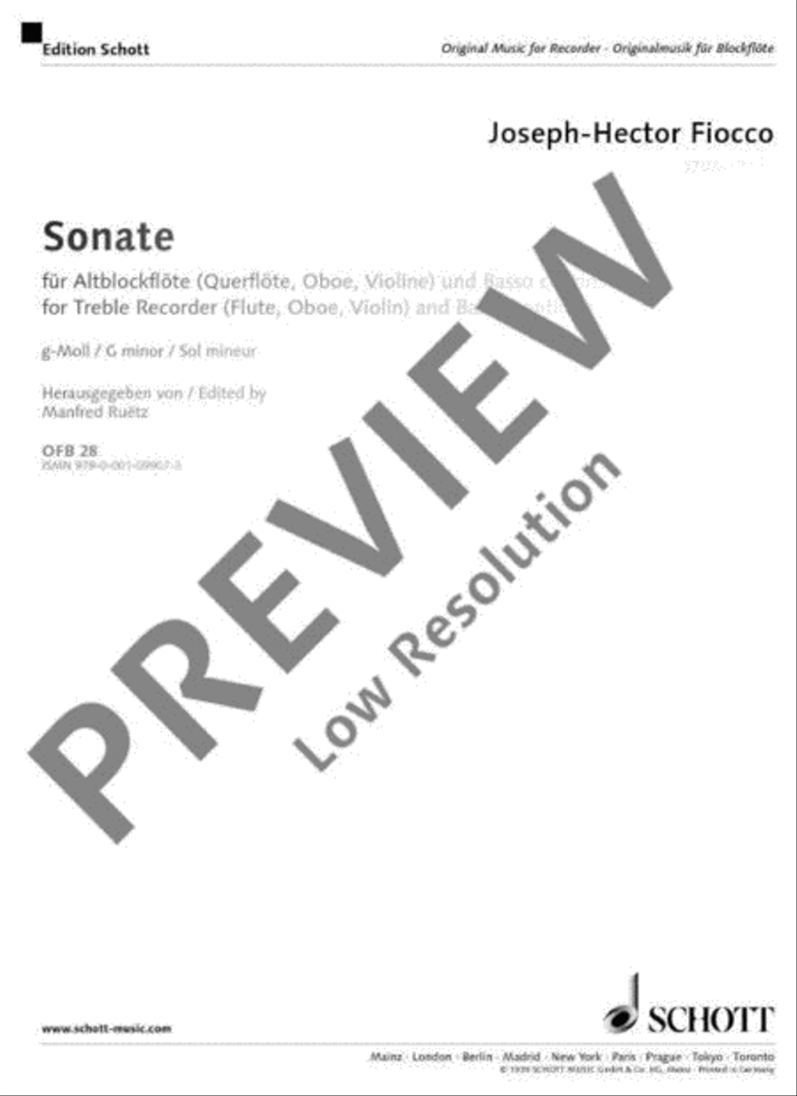Sonata in G minor Flute scores gallery preview page 2