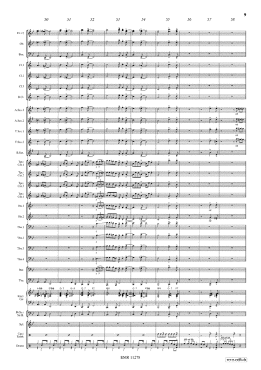 Mah Na Mah Na Concert Band scores gallery preview page 10