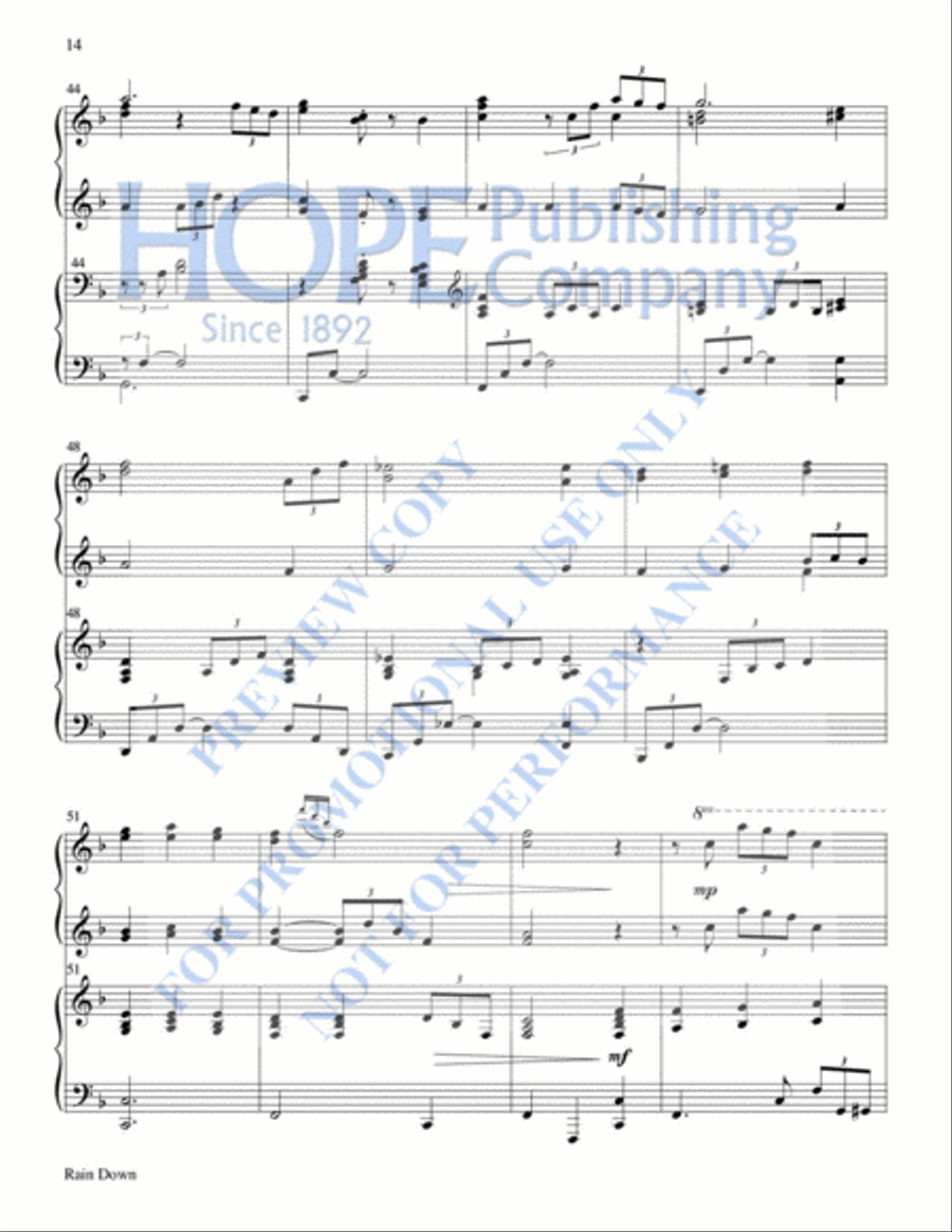 Reflections for Worship for 4-Hand Piano Piano Accompaniment scores gallery preview page 21