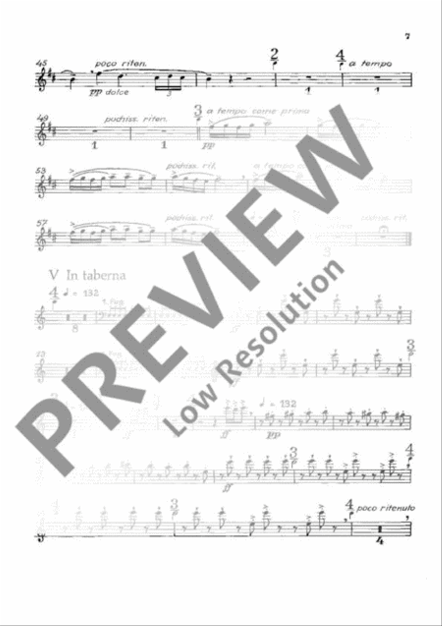 Carmina Burana English Horn scores gallery preview page 9