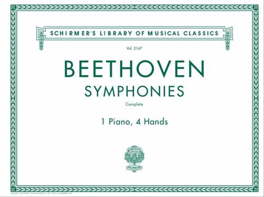 Beethoven Symphonies: Complete for 1 Piano, 4 Hands Beethoven Symphonies: Complete for 1 Piano, 4 Hands 1 Piano, 4-Hands scores gallery preview page 2