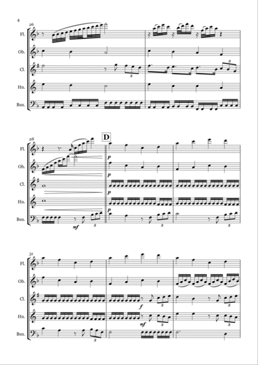 Chariots Of Fire Chariots Of Fire Woodwind Quintet scores gallery preview page 4