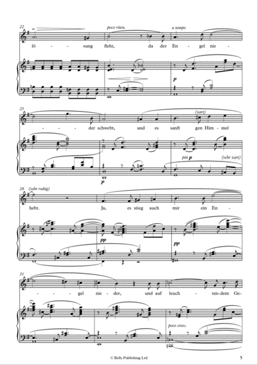 Wesendonck Lieder, WWV 91 Voice Solo scores gallery preview page 5