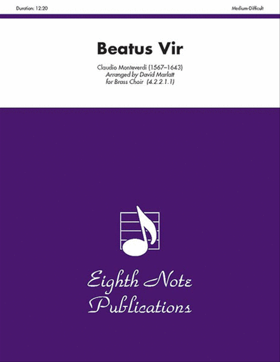 Beatus Vir Beatus Vir Small Ensemble scores gallery preview page 1