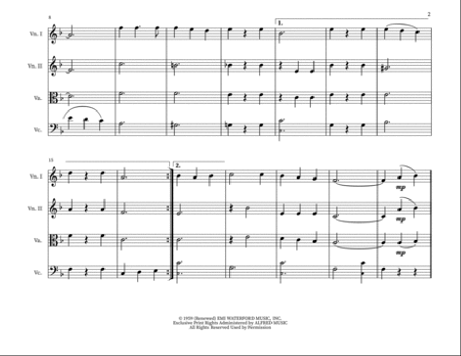 Buon Natale (Means Merry Christmas To You) Small Ensemble scores gallery preview page 2