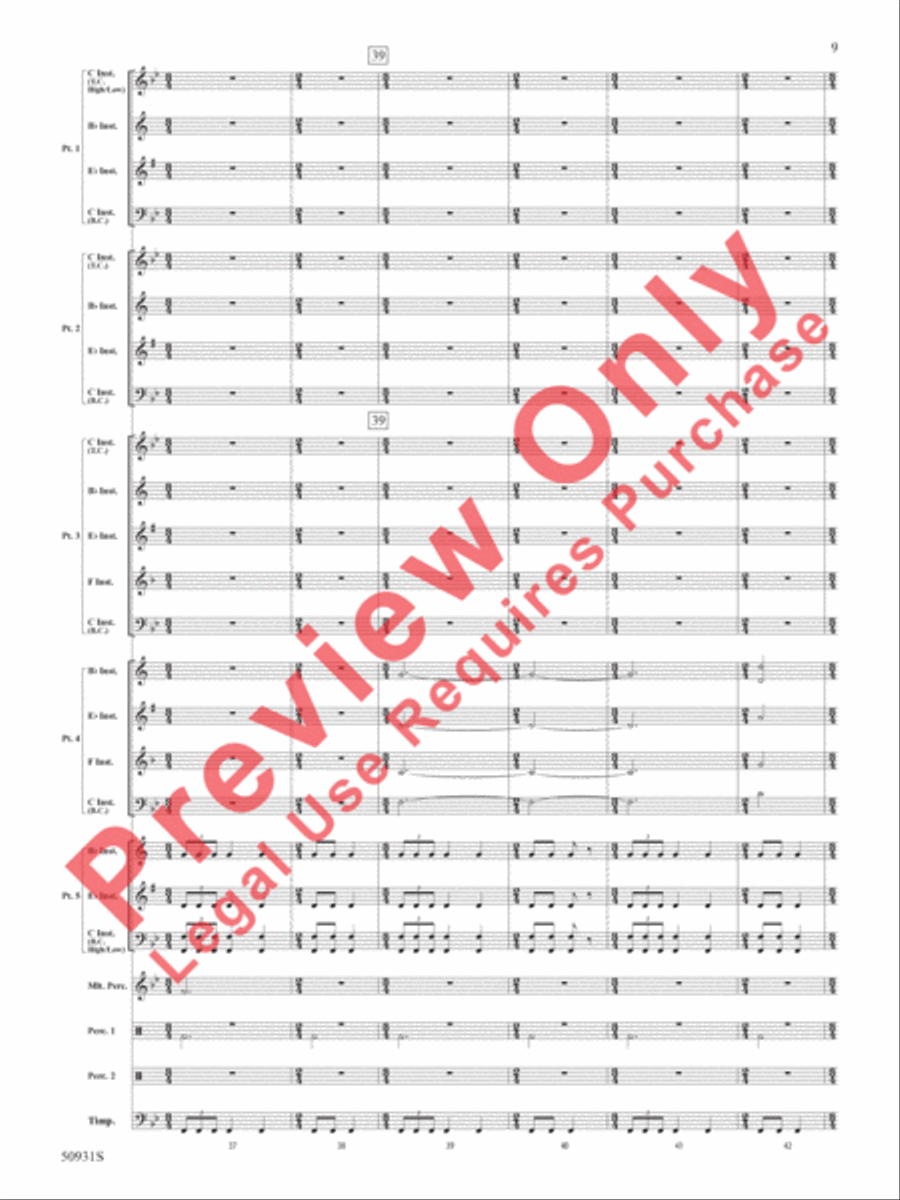 The Planets The Planets Concert Band scores gallery preview page 10