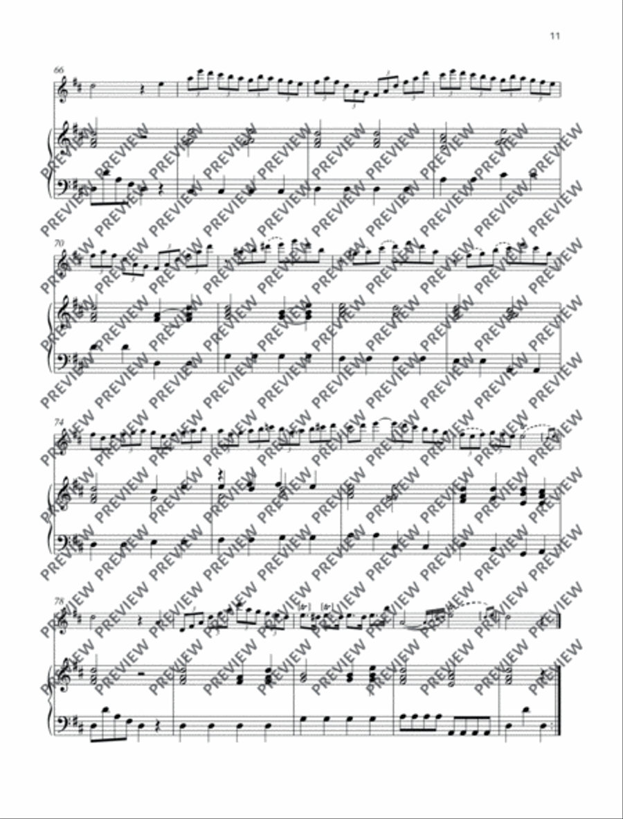 Sonata D major Sonata D major Flute scores gallery preview page 12