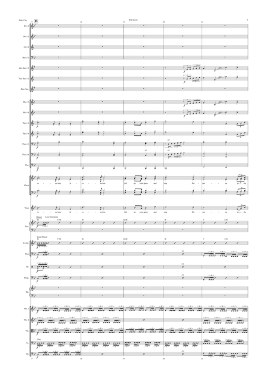 The Holy City - Pops Orchestra, Choir and Voice Key of Bb The Holy City - Pops Orchestra, Choir and Voice Key of Bb Choir scores gallery preview page 3