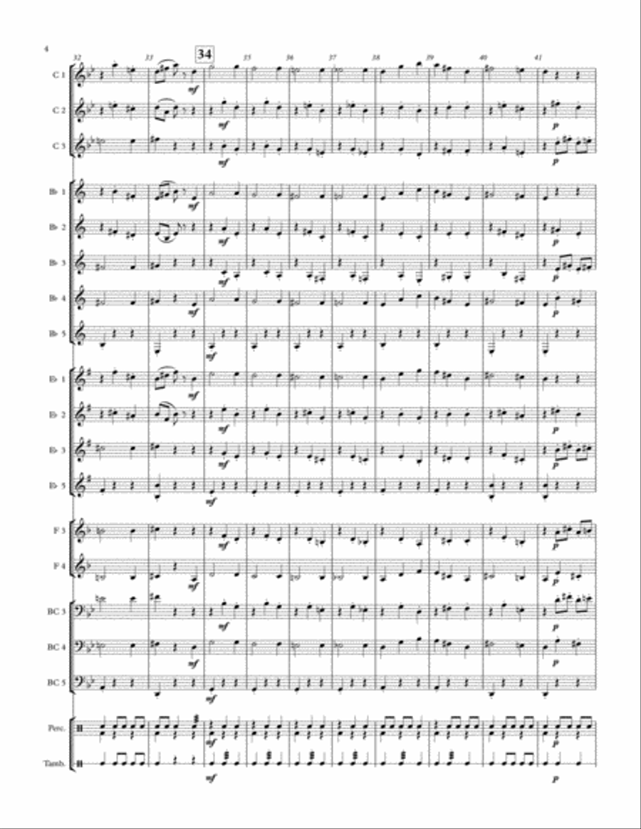 Danse Macabre - Adaptable Arrangement Danse Macabre - Adaptable Arrangement Concert Band scores gallery preview page 4