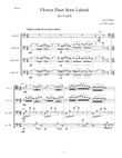 Flower Duet from Lakme for cello quartet (or cello choir/cello ensemble)