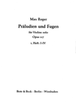 Präludien und Fugen für Violine solo, Op.117, No. 1-4