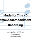 Made for This - Demo/Accompaniment Recording