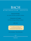 Concerto for Violin, Strings and Basso continuo E major BWV 1042